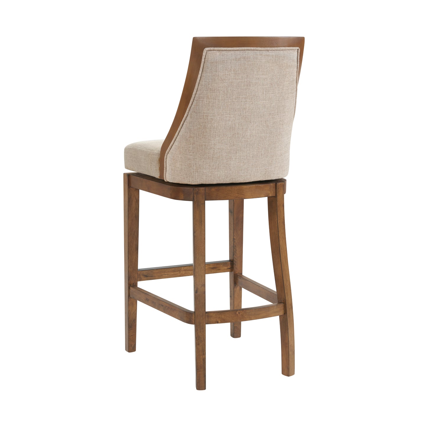 ALATERRE Ellie Bar Height Stool with Back, Set of 2