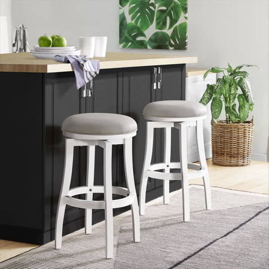 ALATERRE Ellie Bar Height Stool, Set of 2