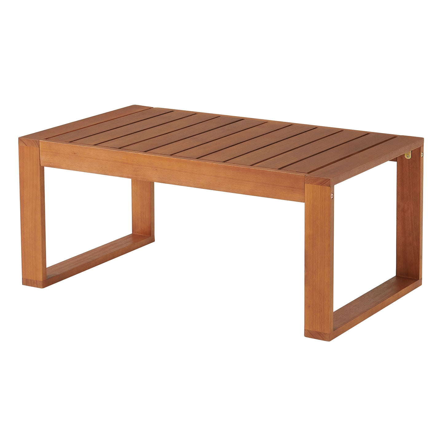 ALATERRE Grafton Eucalyptus Wood Conversation Set with Two Chairs and Rectangle Coffee Table, Set of 3 ANGT0114EBO