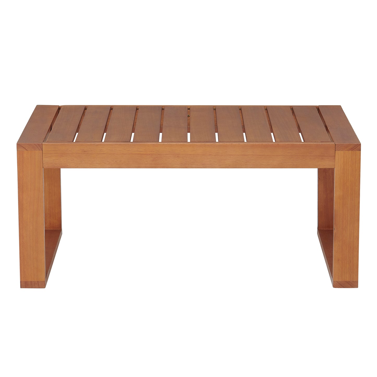 ALATERRE Grafton Eucalyptus Wood Conversation Set with Two Chairs and Rectangle Coffee Table, Set of 3 ANGT0114EBO