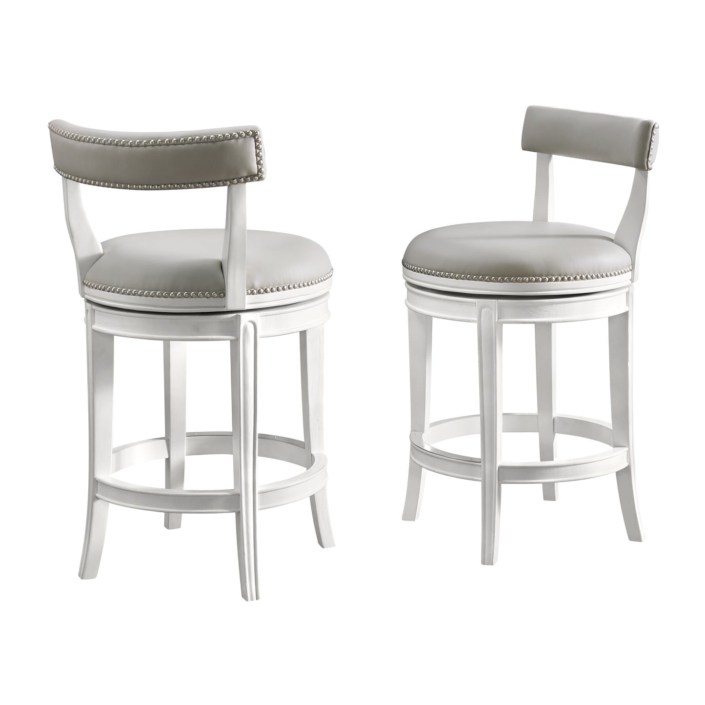 ALATERRE Hanover Swivel Counter Height Bar Stool, Set of 2