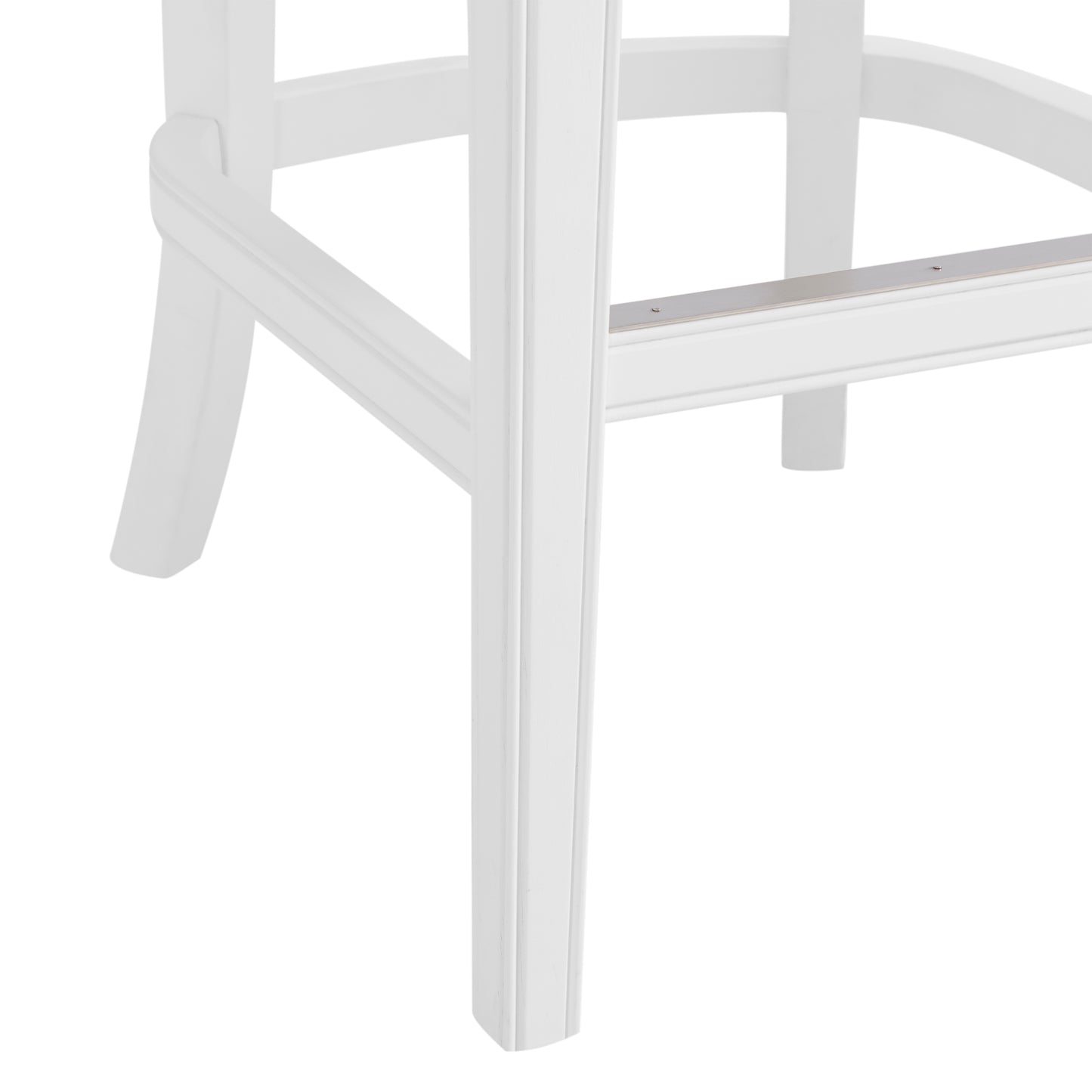 ALATERRE Miranda Swivel Bar Height Bar Stool, Set of 2, White ANMR02FDCR2