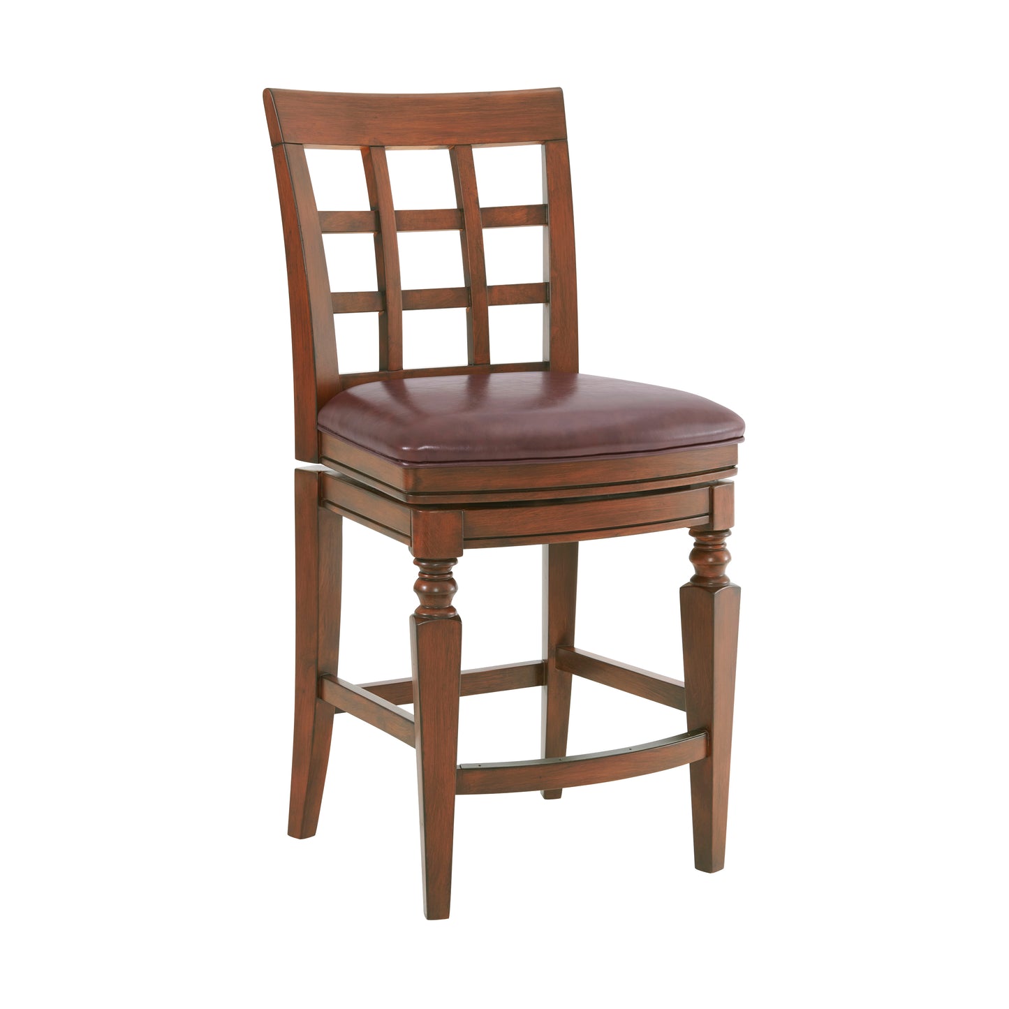 ALATERRE Napa Counter Height Stool with Back, Mahogany ANNA01PDC