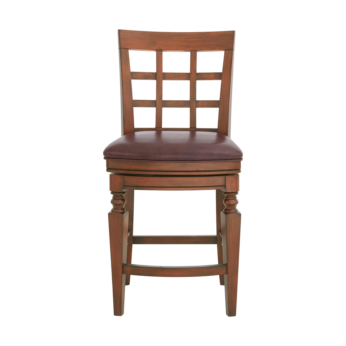 ALATERRE Napa Counter Height Stool with Back, Mahogany ANNA01PDC