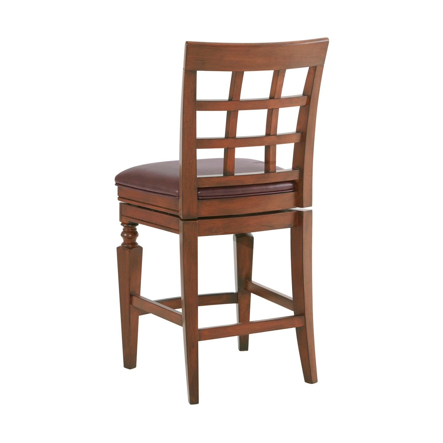 ALATERRE Napa Counter Height Stool with Back, Set of 2, Mahogany ANNA01PDCR2