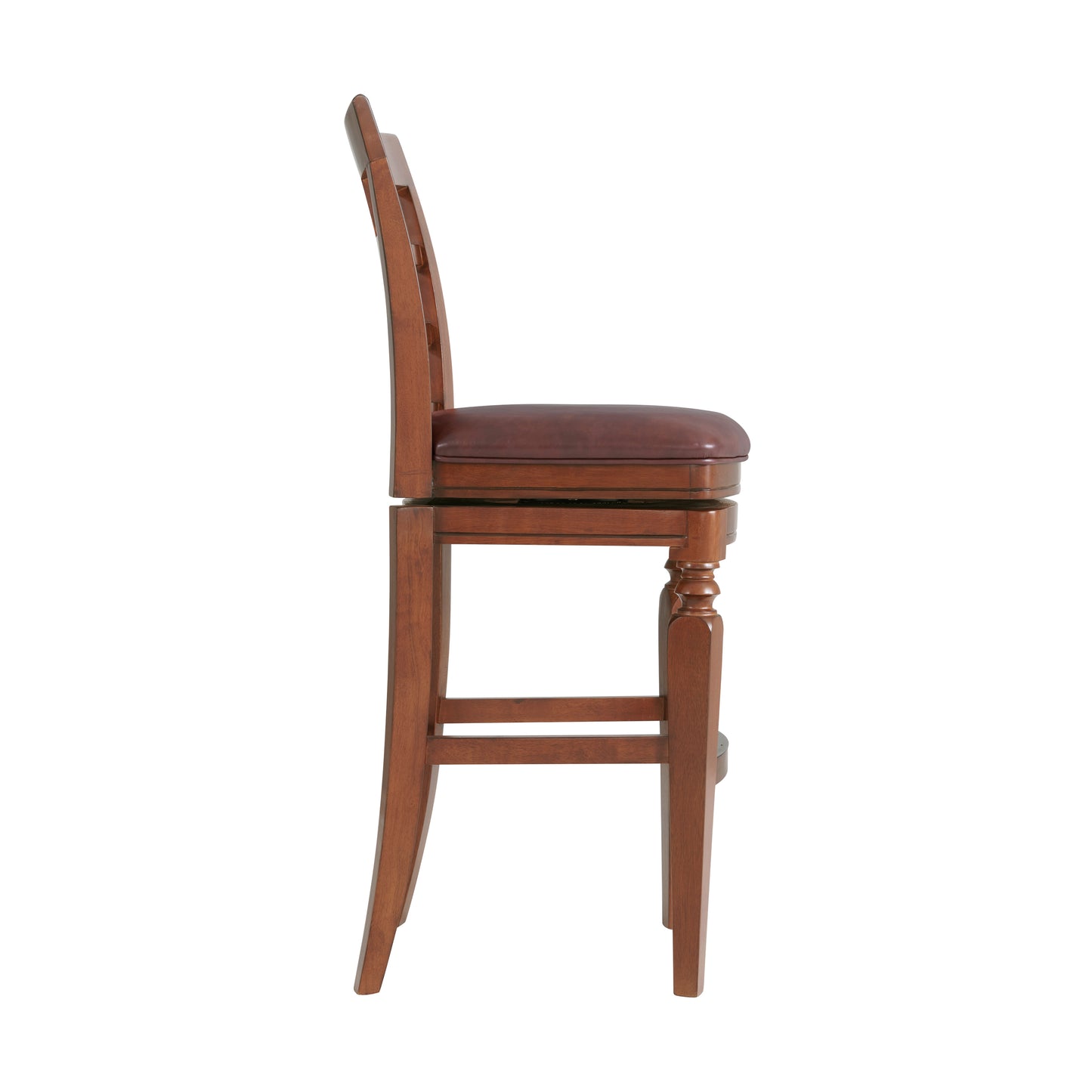 ALATERRE Napa Bar Height Stool with Back, Mahogany ANNA02PDC