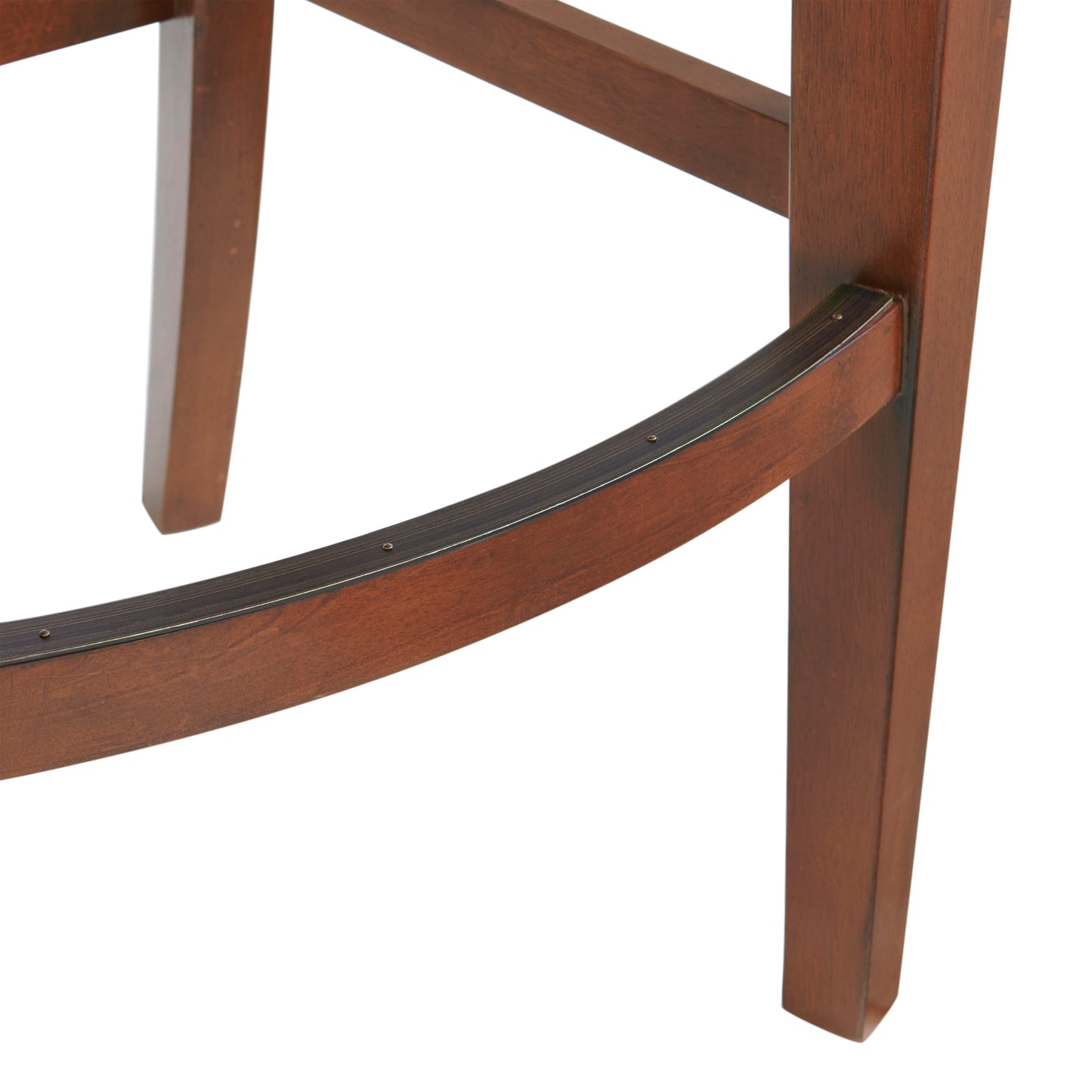 ALATERRE Napa Bar Height Stool with Back, Mahogany ANNA02PDC