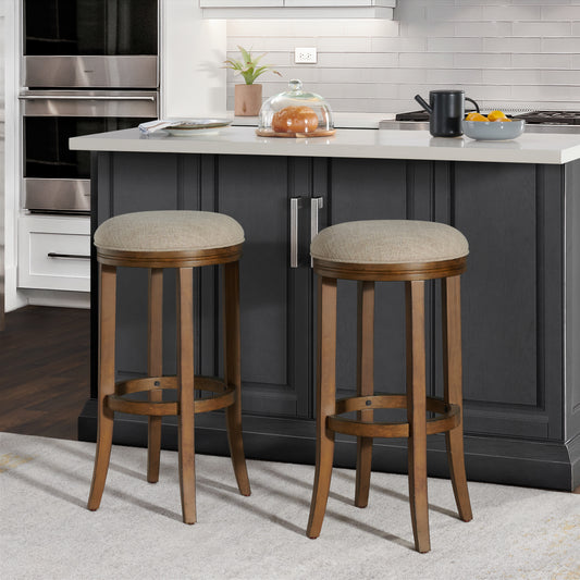 ALATERRE Natick Bar Height Stool, Set of 2