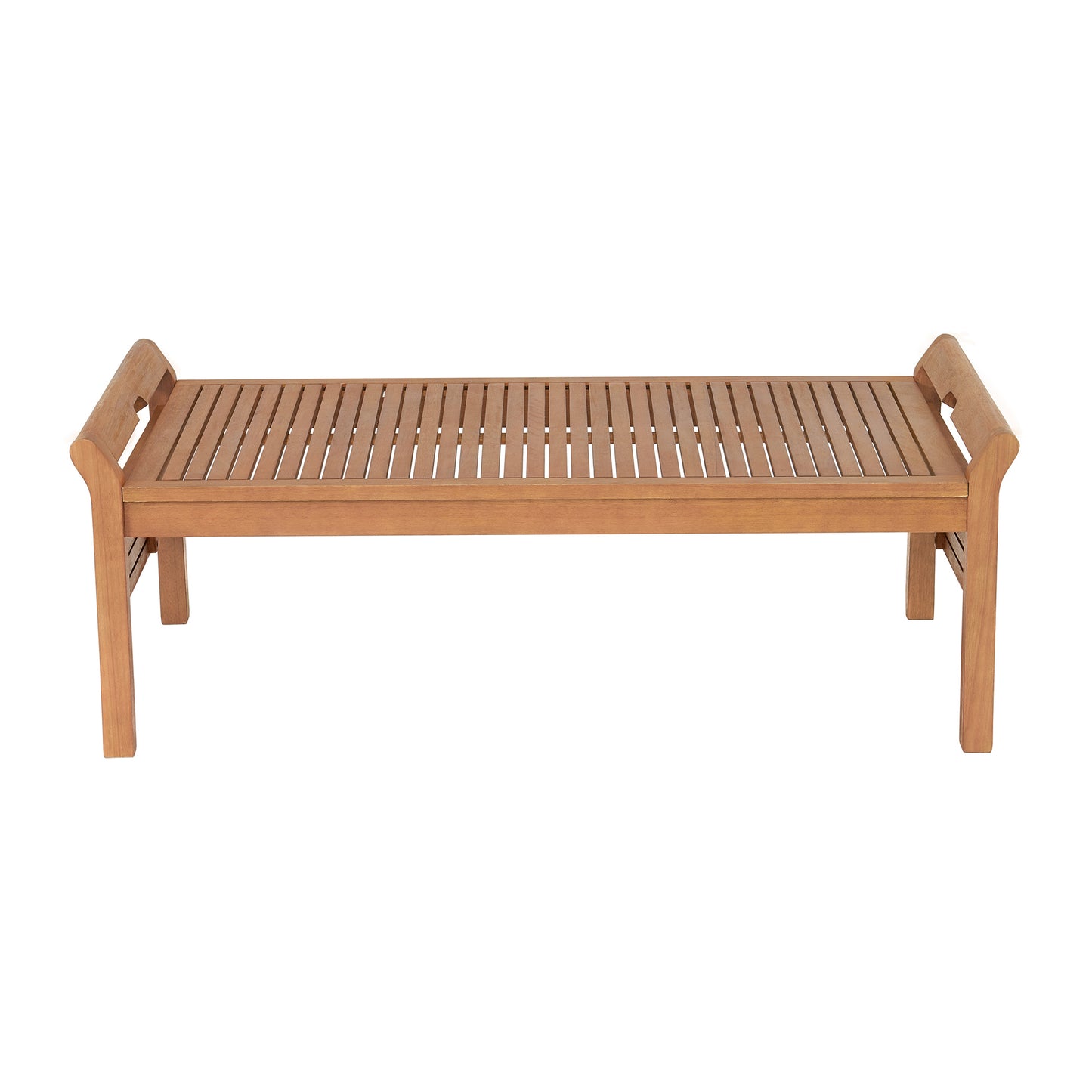 ALATERRE Stamford Eucalyptus Wood Outdoor Set with 2 Chairs, Bench, and Coffee Table, Set of 4 ANSF01123EBO