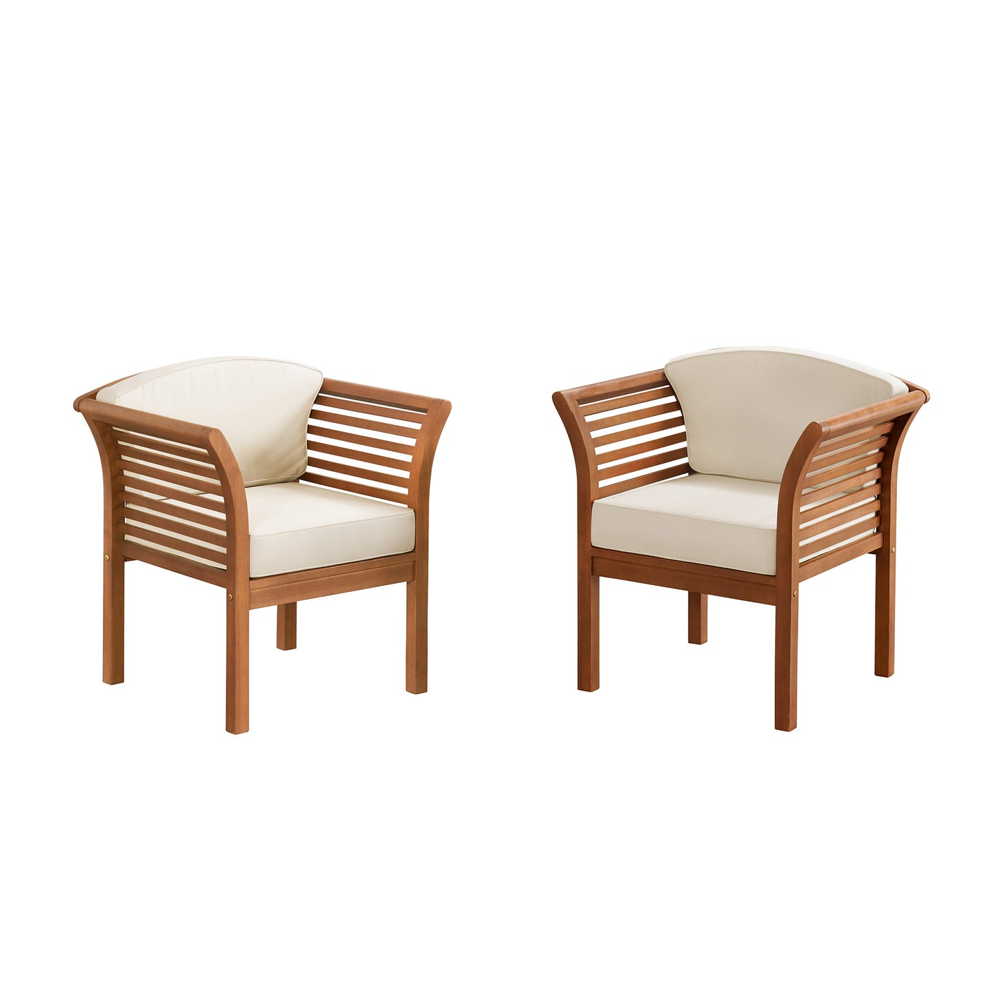 ALATERRE Stamford Eucalyptus Wood Outdoor Conversation Set with 2 Chairs and Coffee Table, Set of 3 ANSF0113EBO