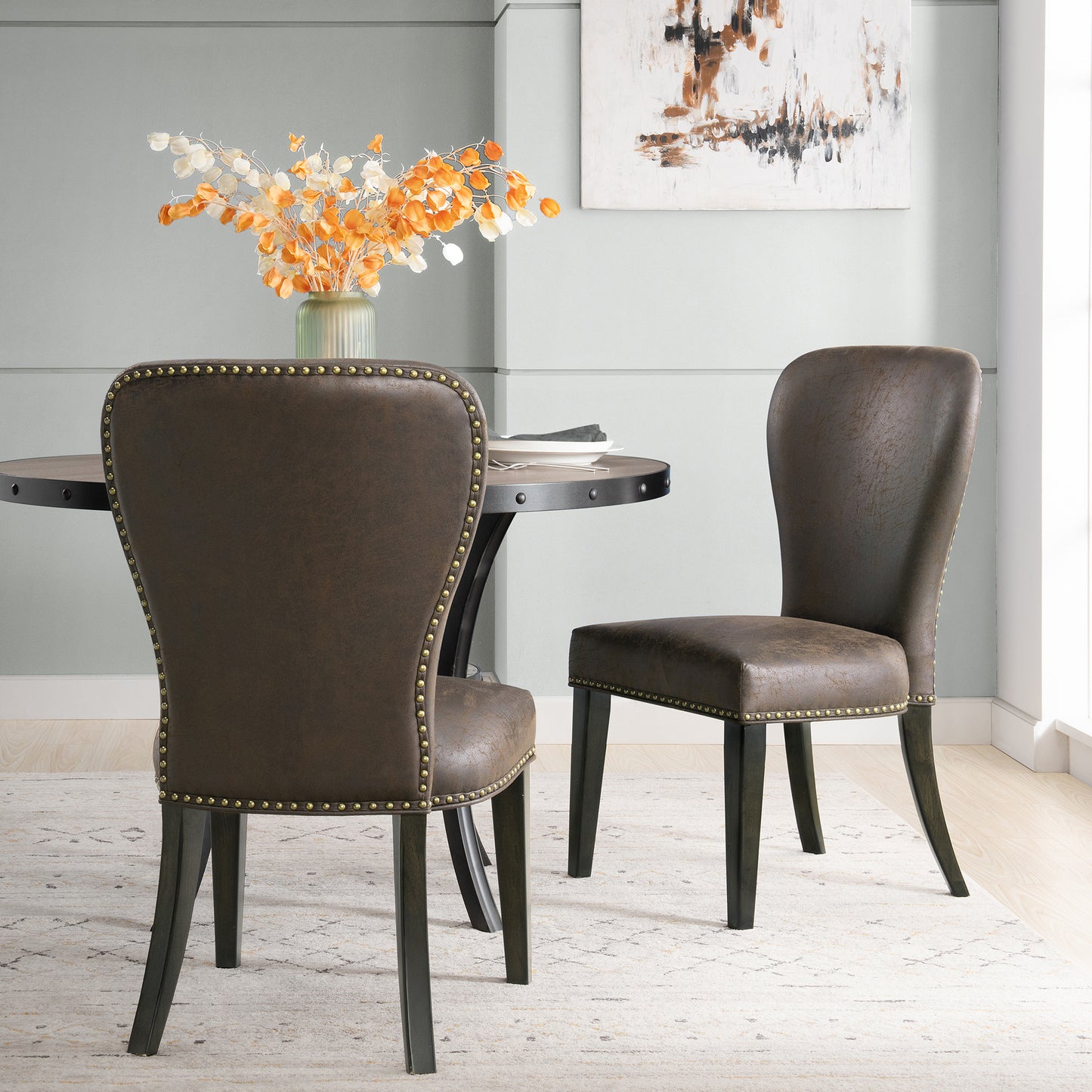 ALATERRE Savoy Upholstered Dining Chairs, (Set of 2)