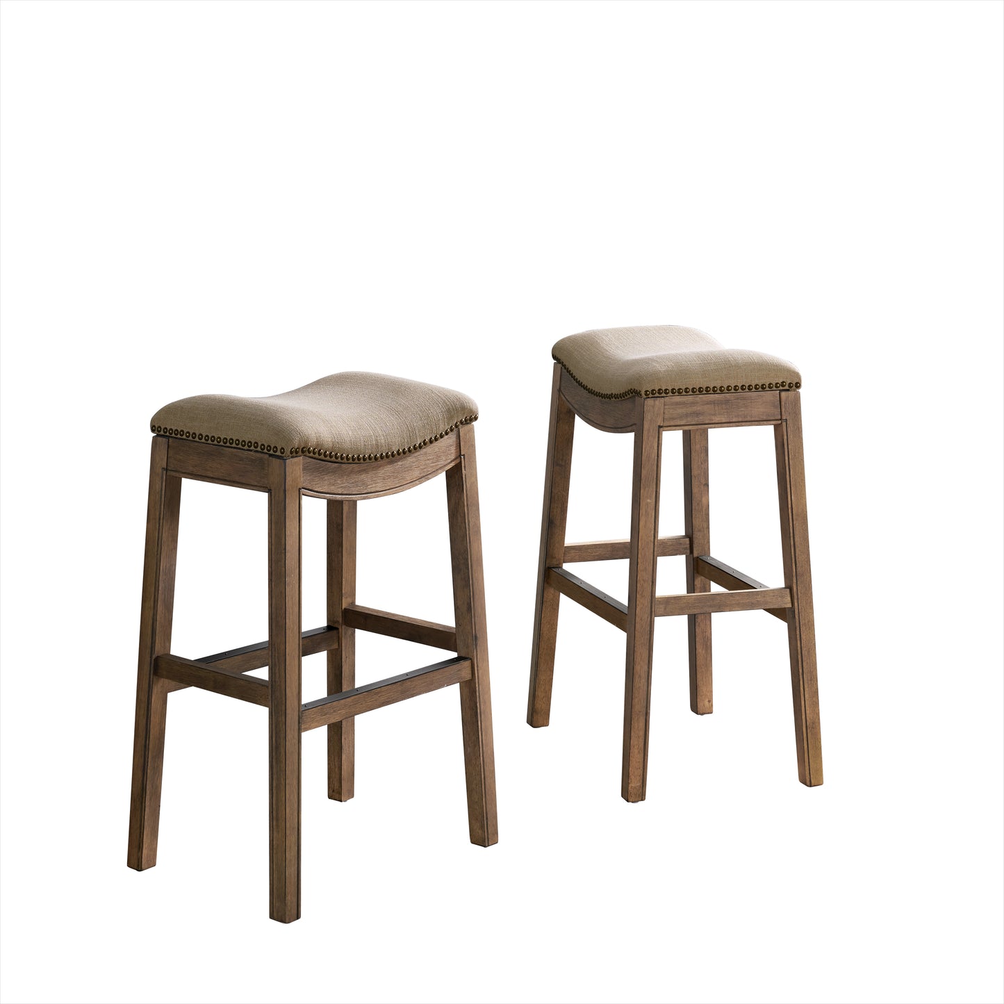 ALATERRE Williston Bar Height Stool, Set of 2