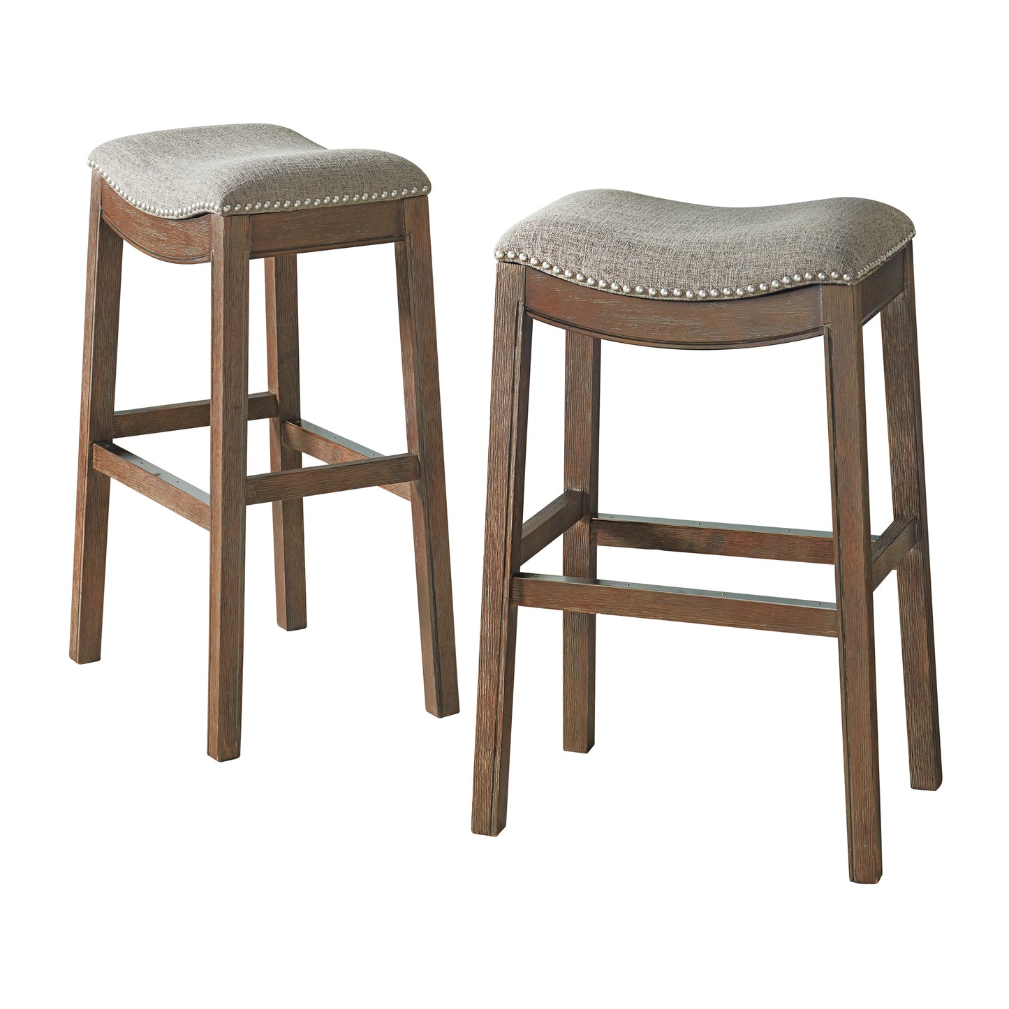 ALATERRE Williston Bar Height Stool, Set of 2