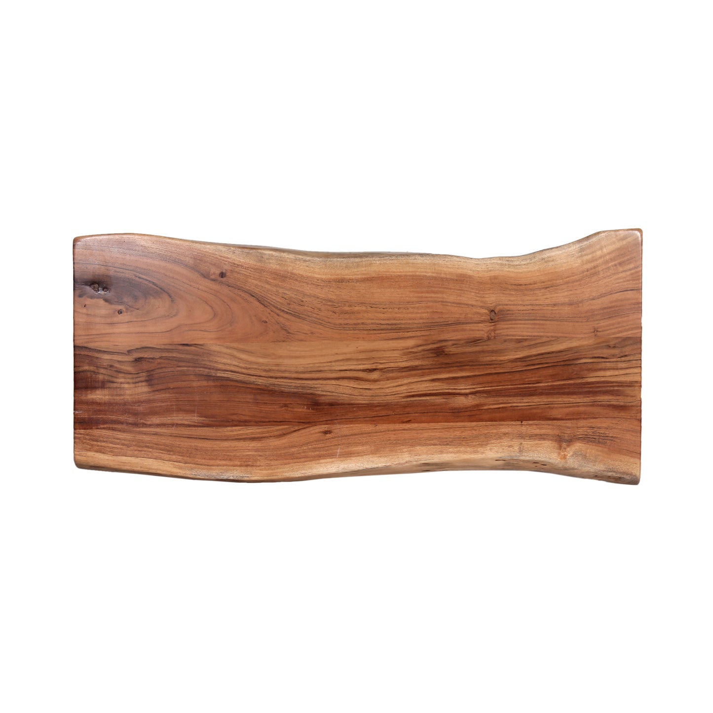 ALATERRE Hairpin Natural Live Edge Wood with Metal 48" Bench, Natural AWDD0420