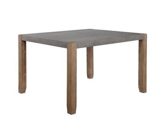 ALATERRE Newport 30"H Faux Concrete and Wood Dining Table ANNP1771