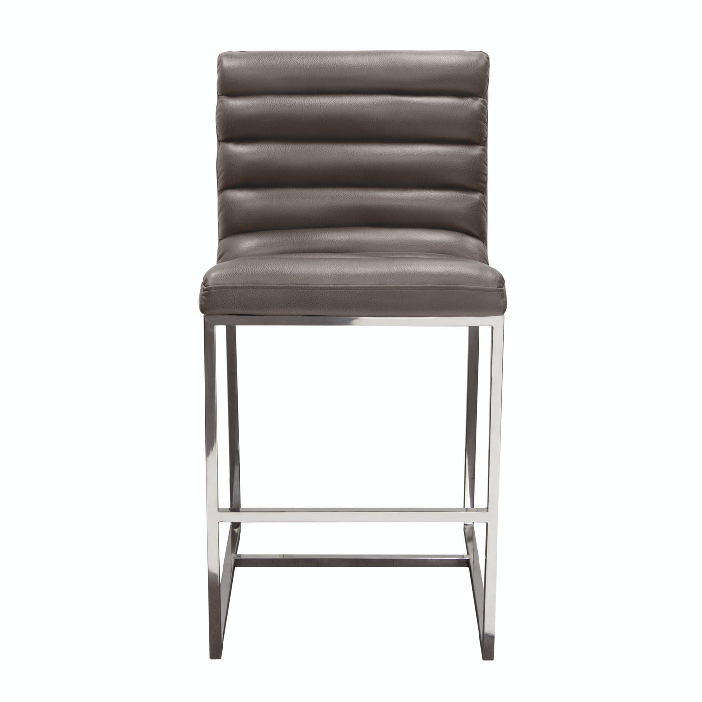 Bardot Counter Height Chair w/ Stainless Steel Frame by Diamond Sofa