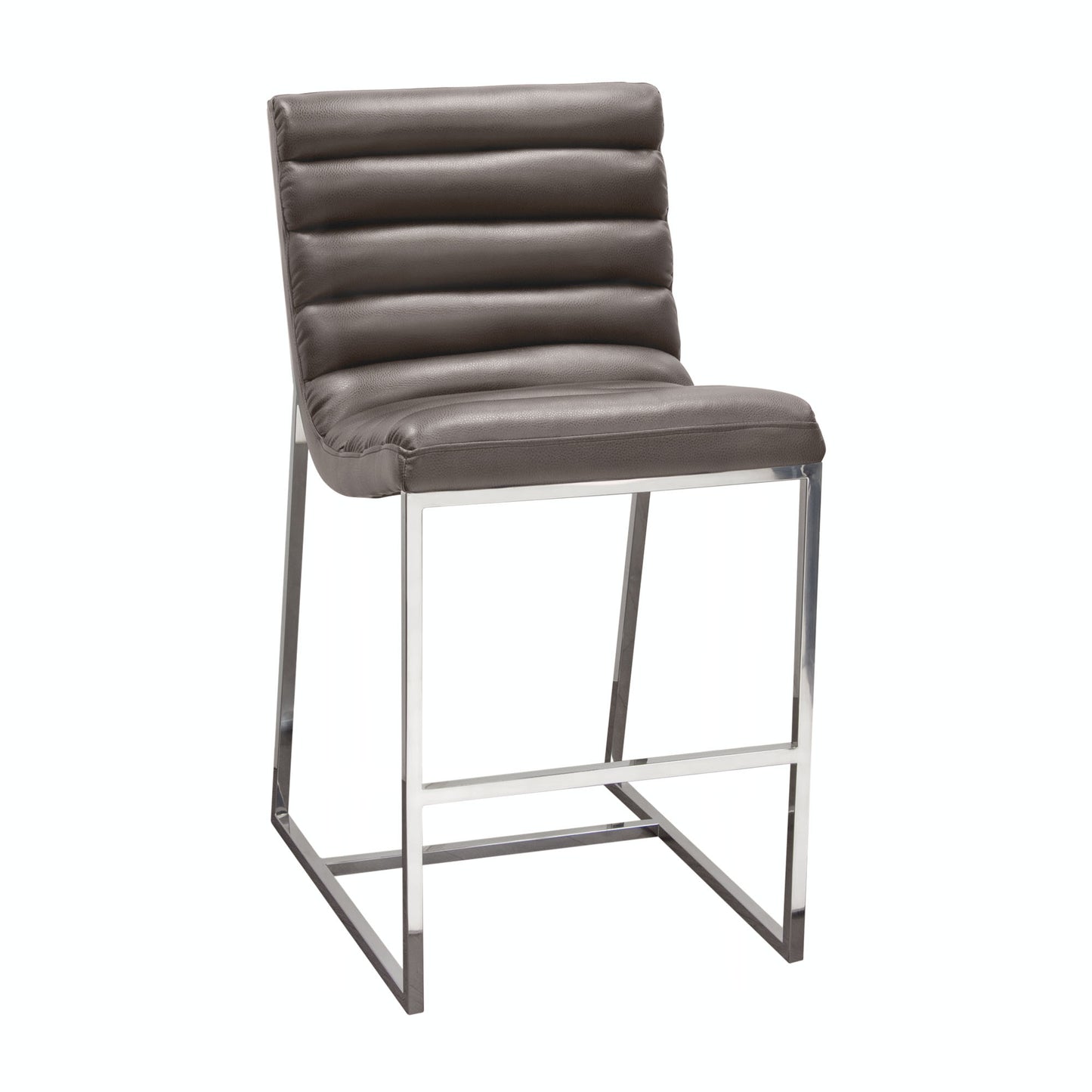 Bardot Counter Height Chair w/ Stainless Steel Frame by Diamond Sofa