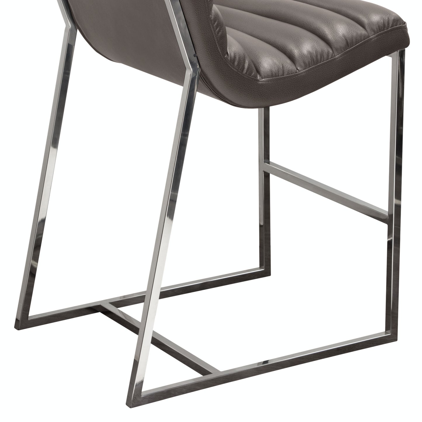 Bardot Counter Height Chair w/ Stainless Steel Frame by Diamond Sofa