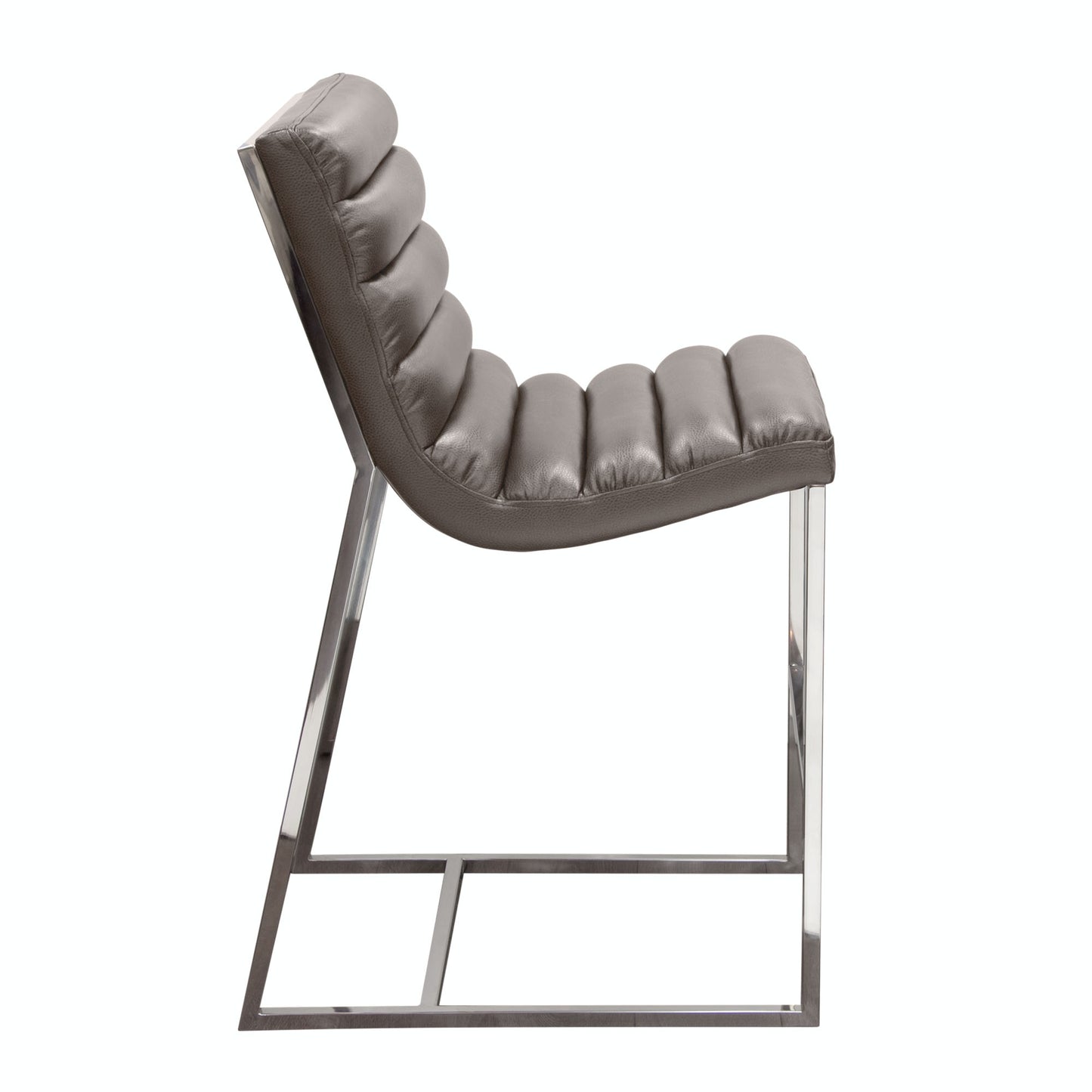 Bardot Counter Height Chair w/ Stainless Steel Frame by Diamond Sofa