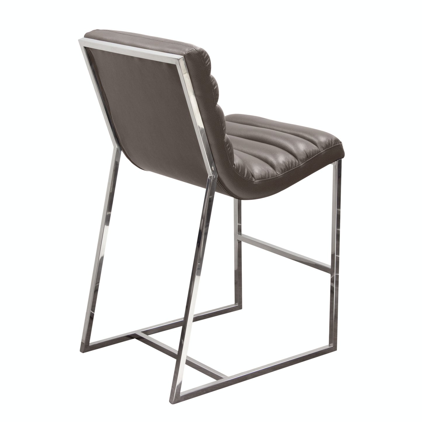 Bardot Counter Height Chair w/ Stainless Steel Frame by Diamond Sofa