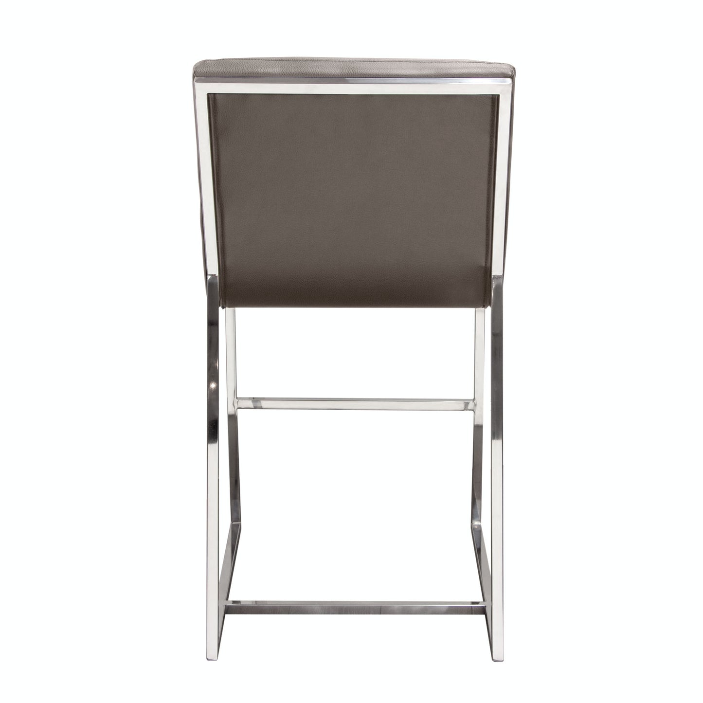 Bardot Counter Height Chair w/ Stainless Steel Frame by Diamond Sofa