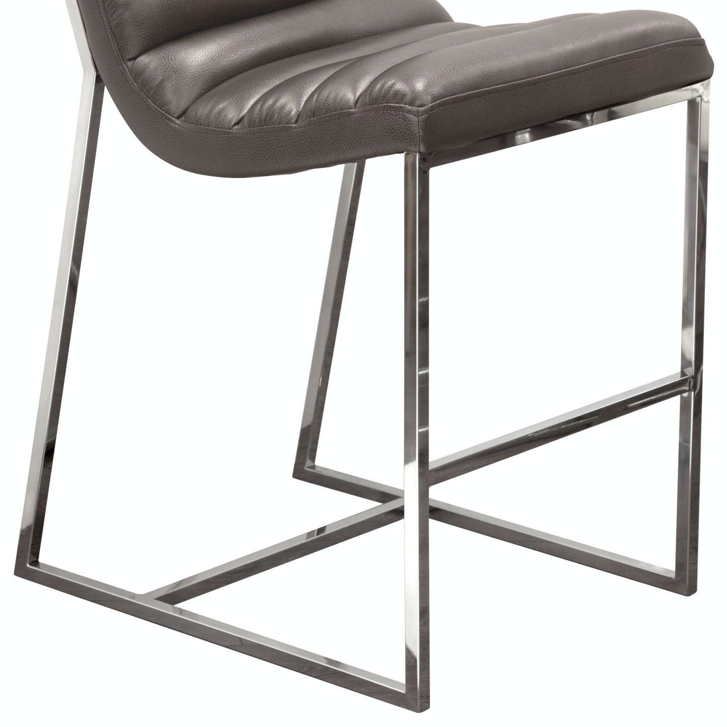 Bardot Counter Height Chair w/ Stainless Steel Frame by Diamond Sofa