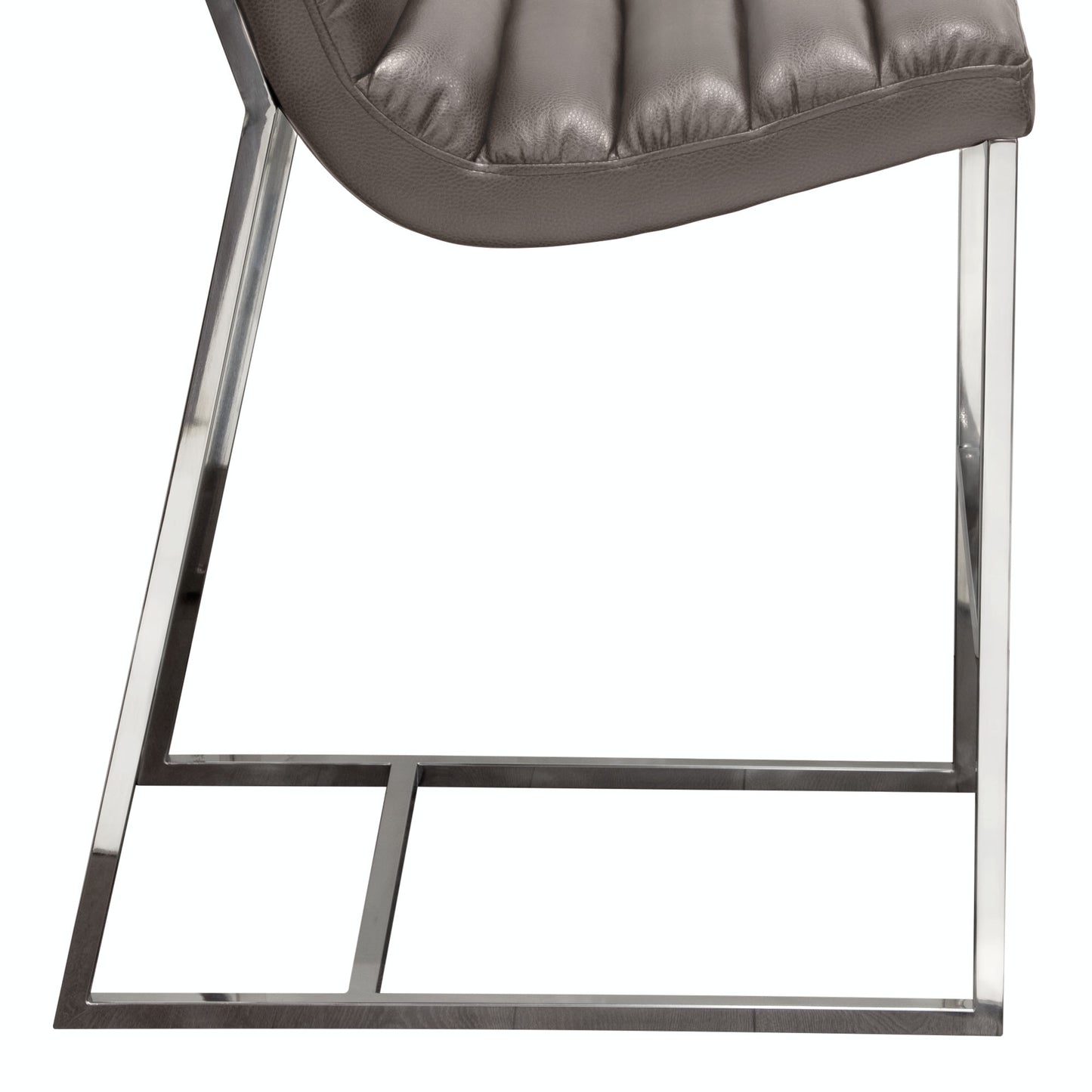 Bardot Counter Height Chair w/ Stainless Steel Frame by Diamond Sofa