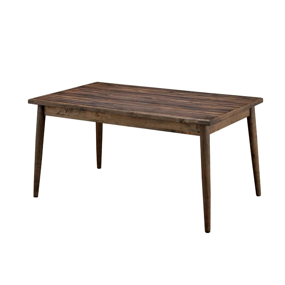 Benzara Eindride Mid-Cent Modern Dining Table, Brown BM123387