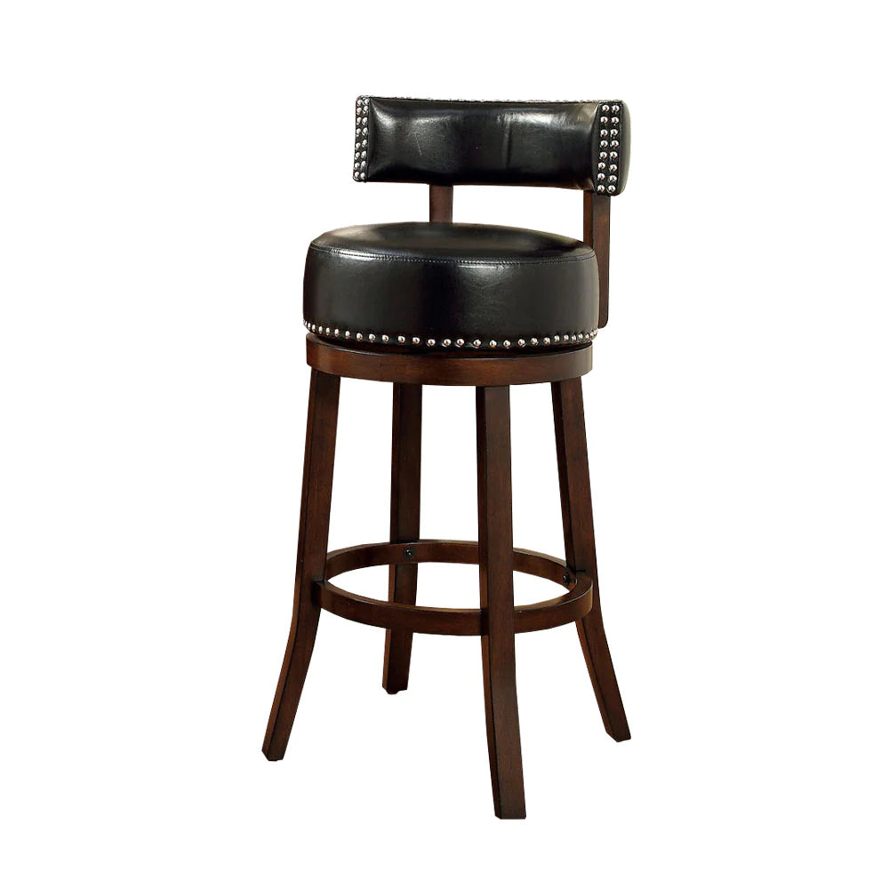 Benzara Shirley 29" Barstool Withpu Cushion, Set Of 2