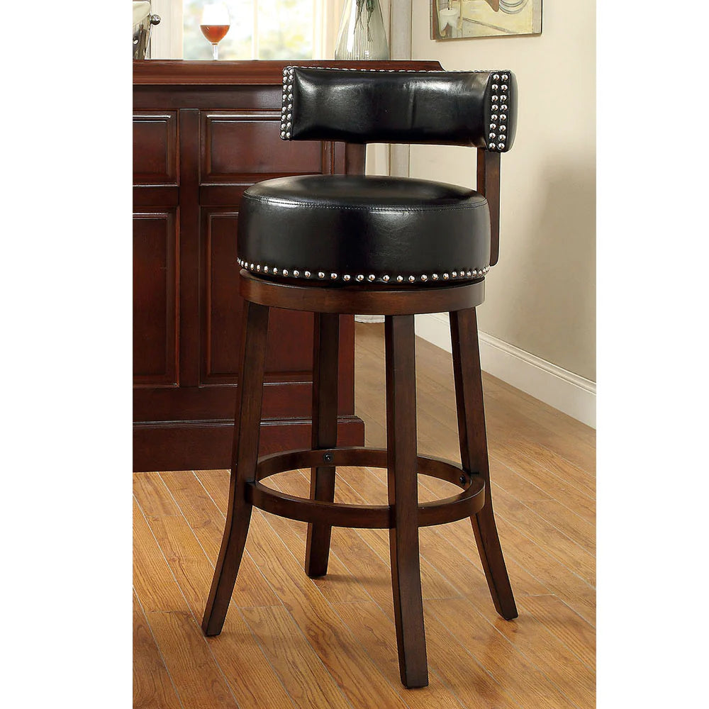 Benzara Shirley 29" Barstool Withpu Cushion, Set Of 2