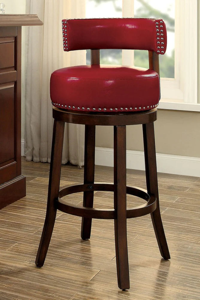 Benzara Shirley 29" Barstool Withpu Cushion, Set Of 2