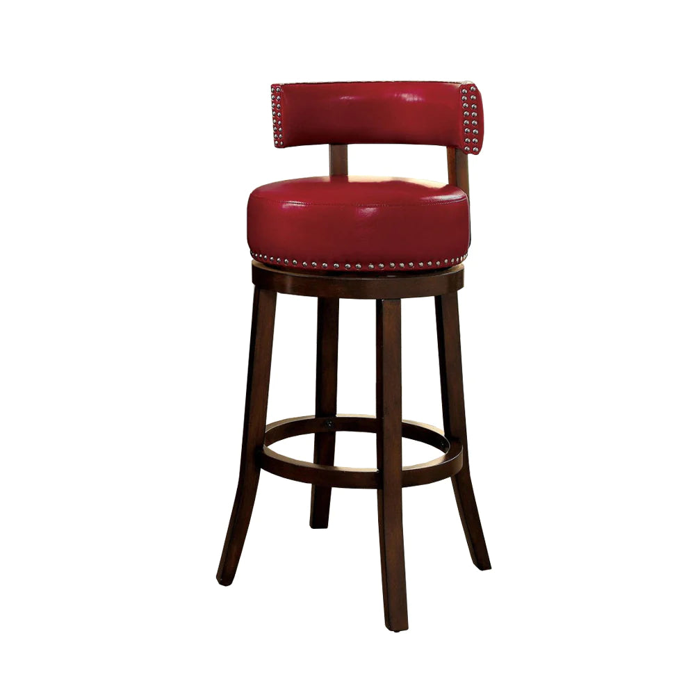 Benzara Shirley 29" Barstool Withpu Cushion, Set Of 2