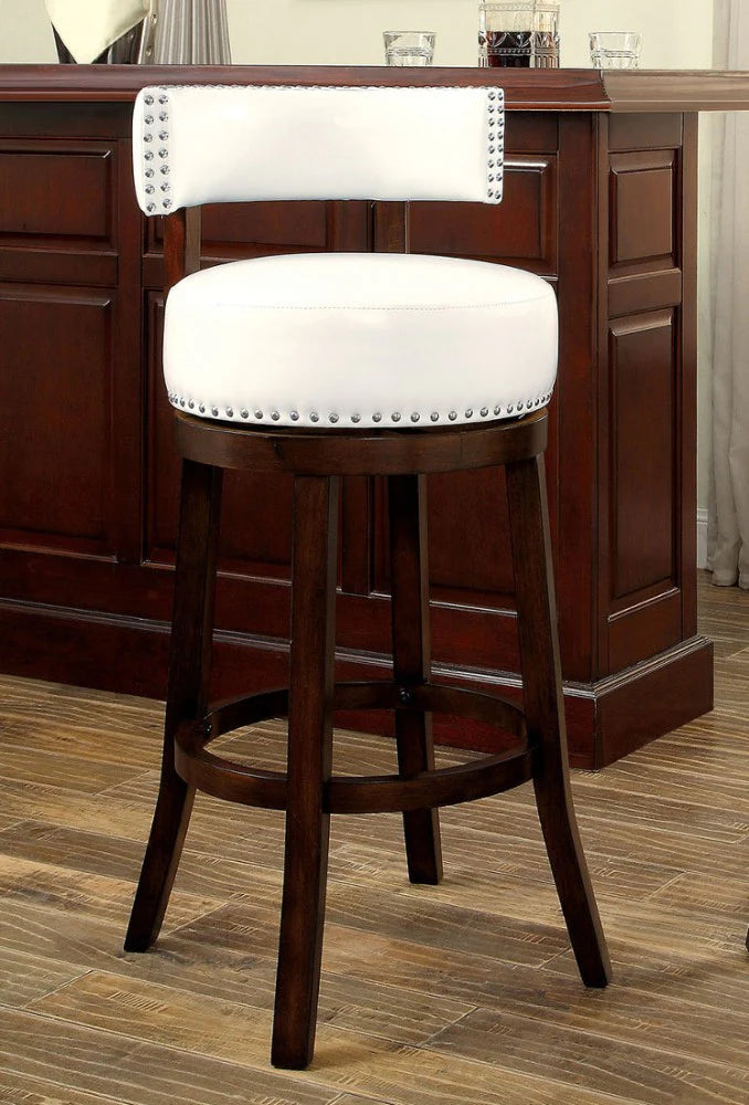 Benzara Shirley 29" Barstool Withpu Cushion, Set Of 2