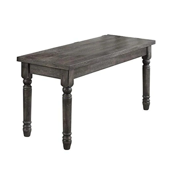 Benzara Weathered Looking Dining Table, Gray BM157230