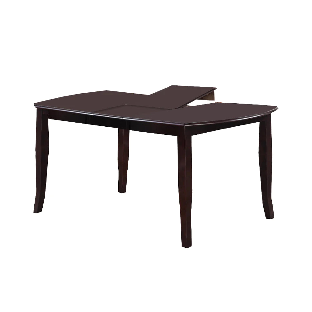 Benzara Rectangular Wooden Dining Table with Butterfly Leaf and Tapered Legs, Brown BM171275