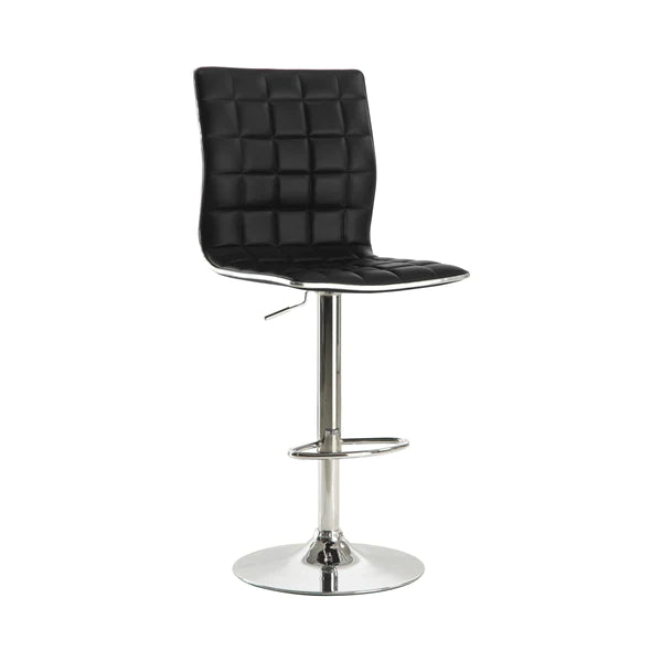 Benzara Waffle Adjustable Swivel Bar Stool, Set of 2