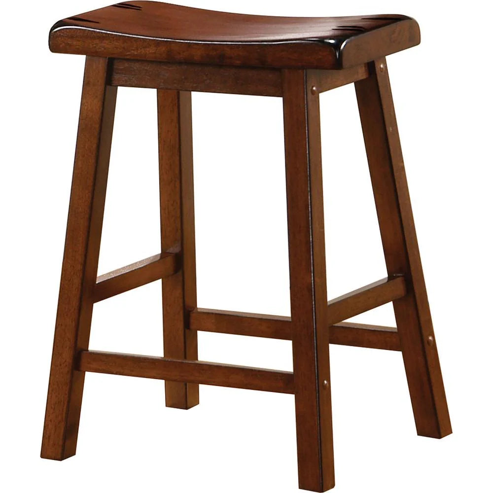 Benzara Wooden Casual Counter Height Stool, Set of 2