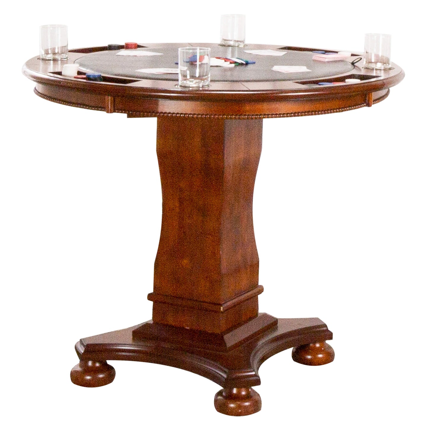 Sunset Trading Bellagio 42" Round Counter Height Dining, Chess and Poker Table CR-87148-TCB