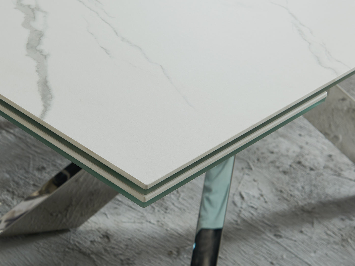 J&M  MC Carrara Extension Table 17721