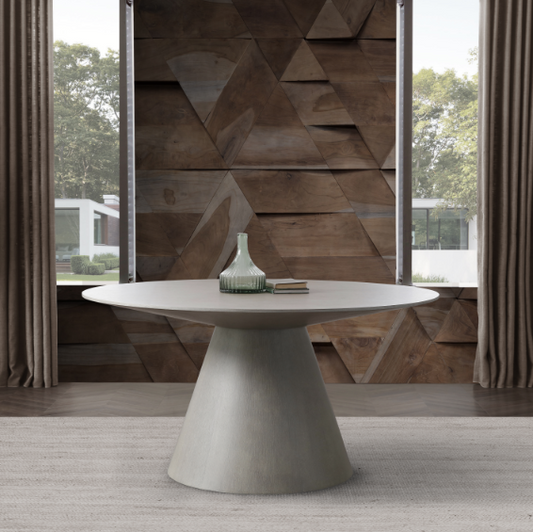 Whiteline Norfolk Dining Table Grey MDF