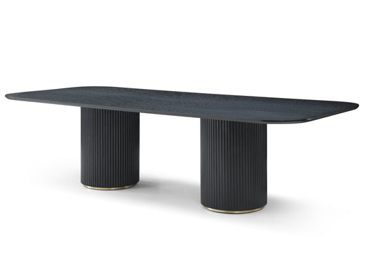 Whiteline Heidi Dining Table, Lantine - Dining Table DT1842-BLK