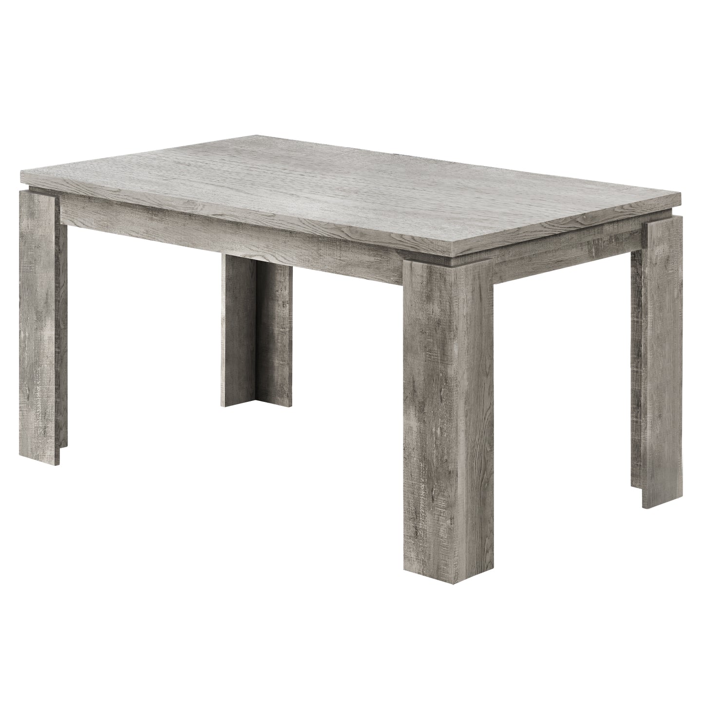 Monarch Specialty Dining Table, 60" Rectangular, Grey, Contemporary, Modern I 1087