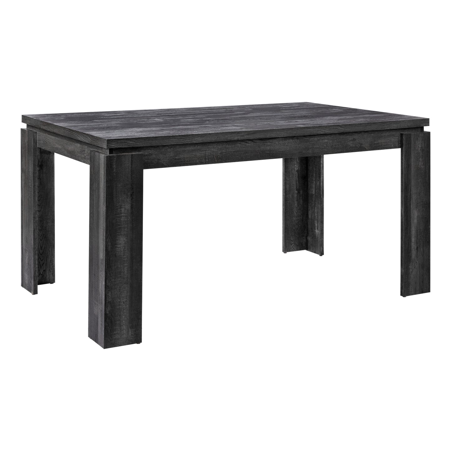 Monarch Specialty Dining Table, 60" Rectangular, Black, Contemporary, Modern I 1089