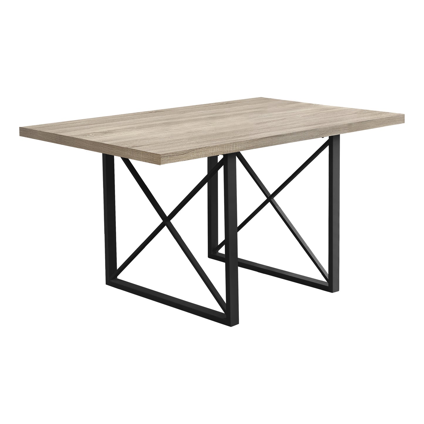 Monarch Specialty Dining Table, 60" Rectangular Brown, Black, Contemporary, Modern I 1100