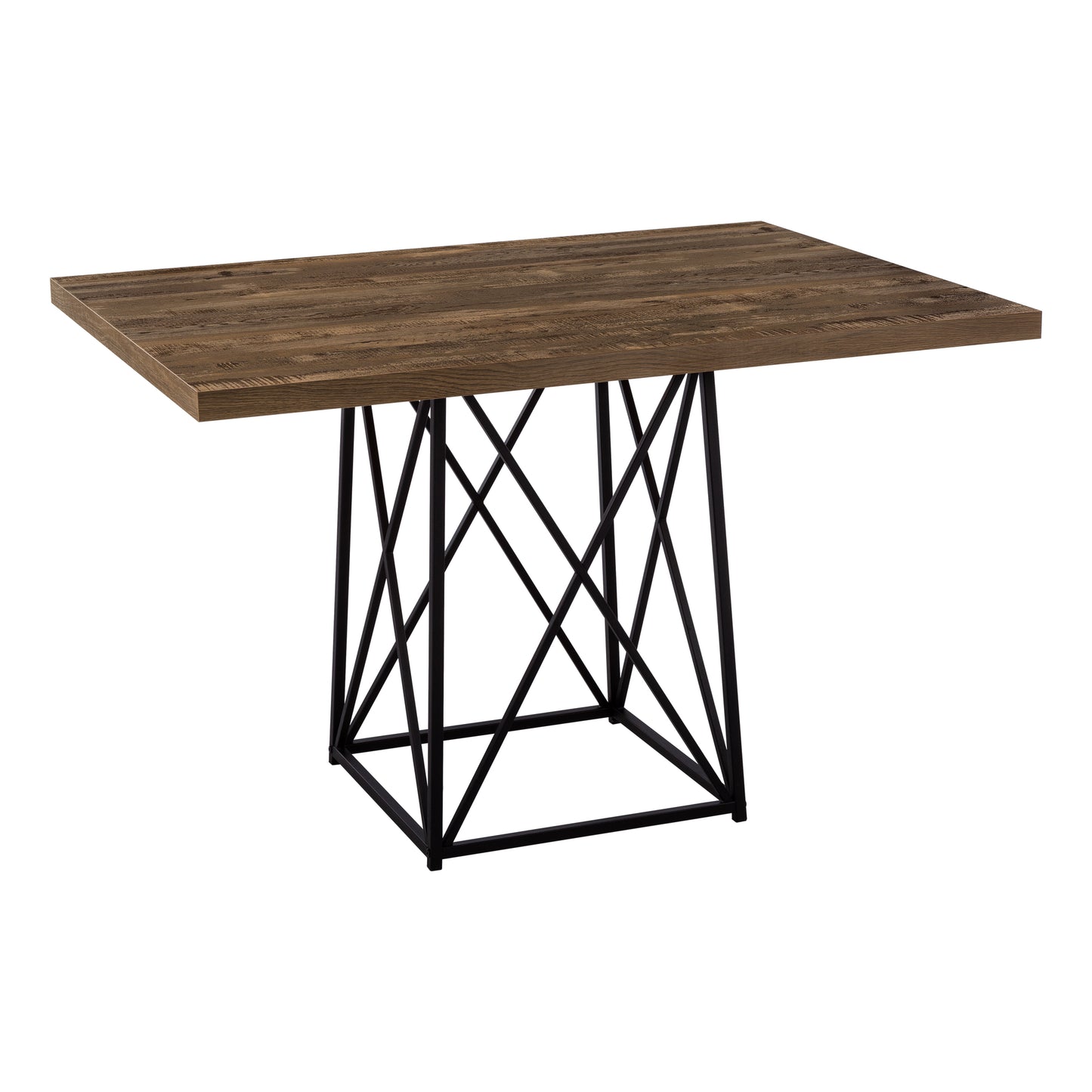 Monarch Specialty Dining Table, 48" Rectangular, Brown, Black, Contemporary, Modern I 1107