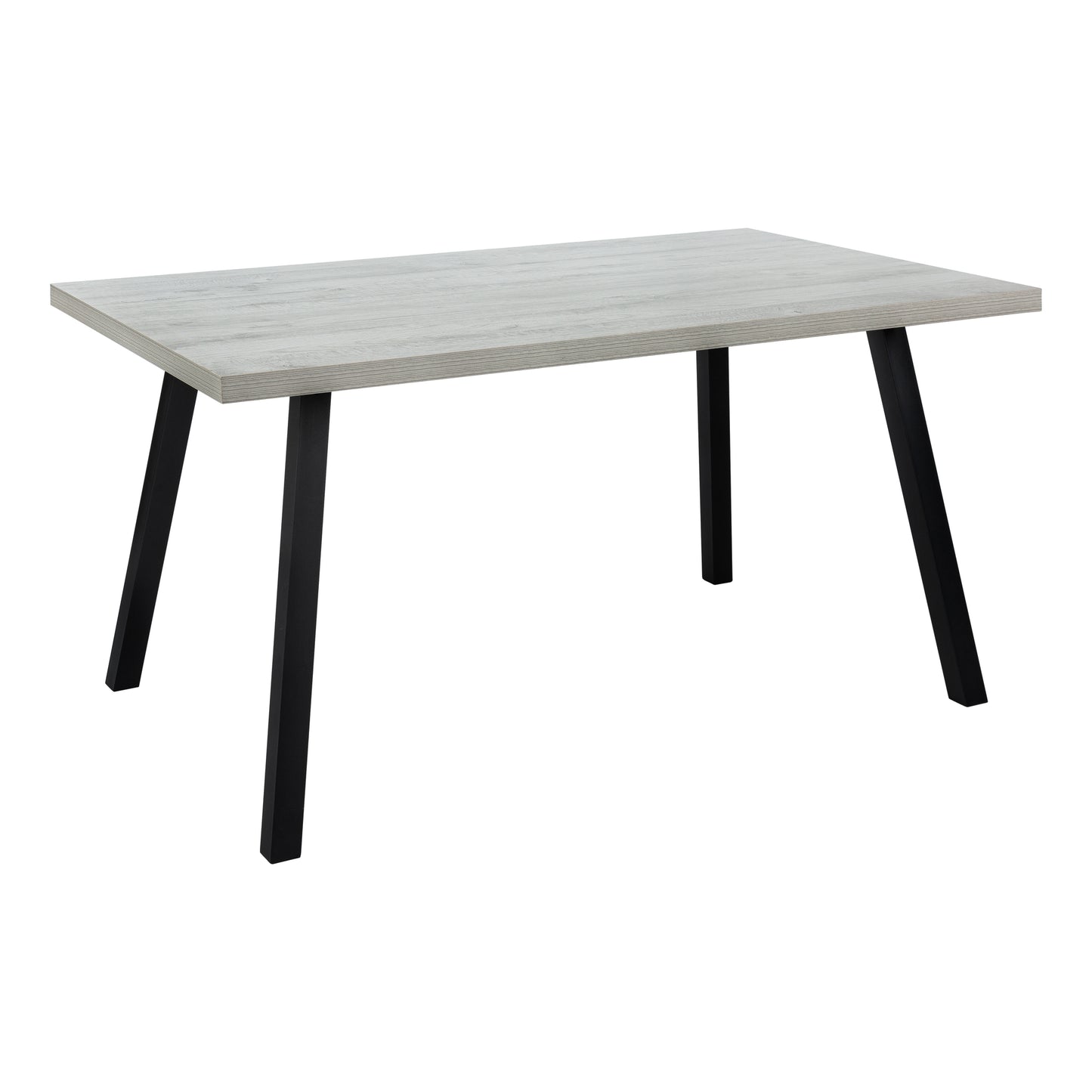 Monarch Specialty Dining Table, 60" Rectangular, Grey, Black, Contemporary, Modern I 1136