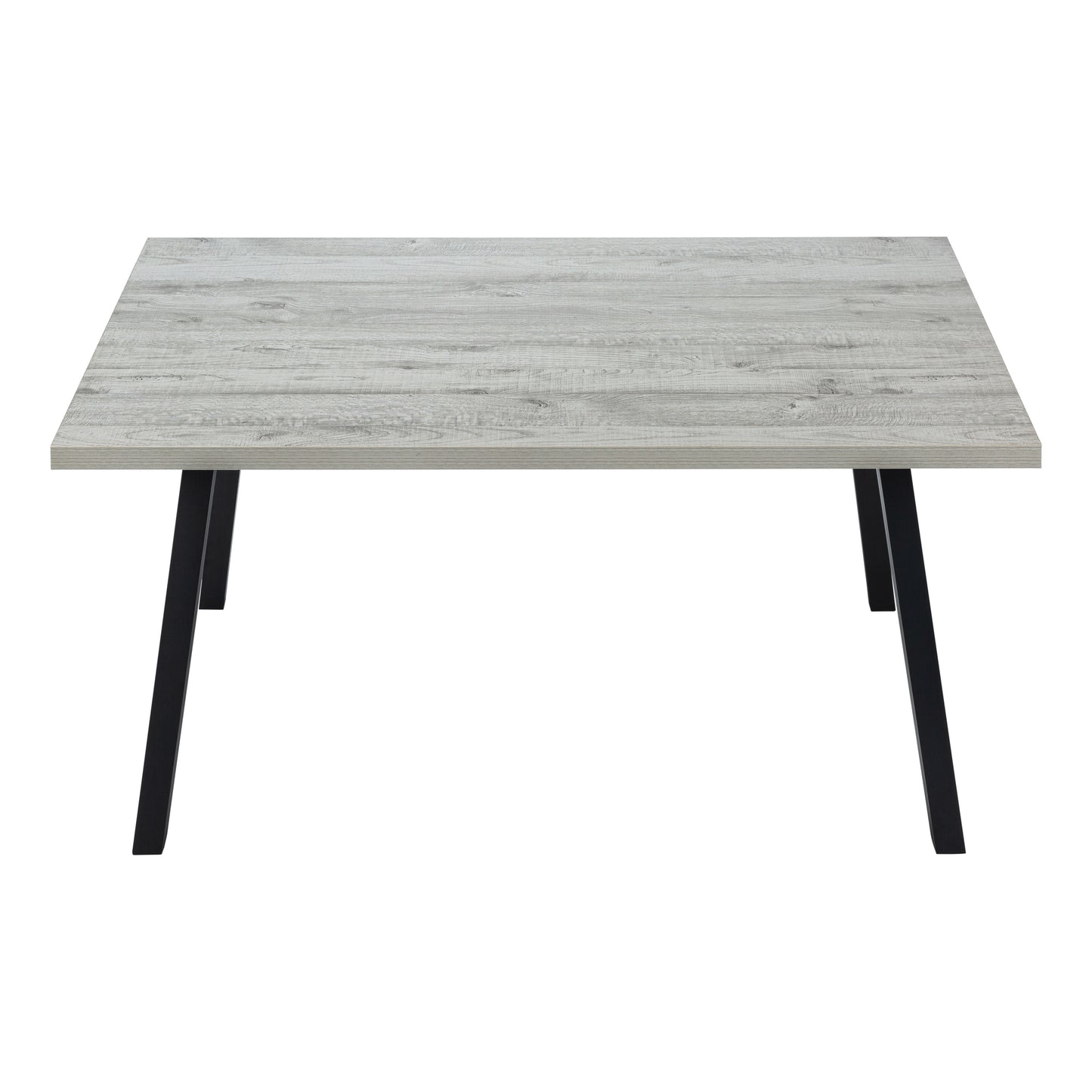 Monarch Specialty Dining Table, 60" Rectangular, Grey, Black, Contemporary, Modern I 1136