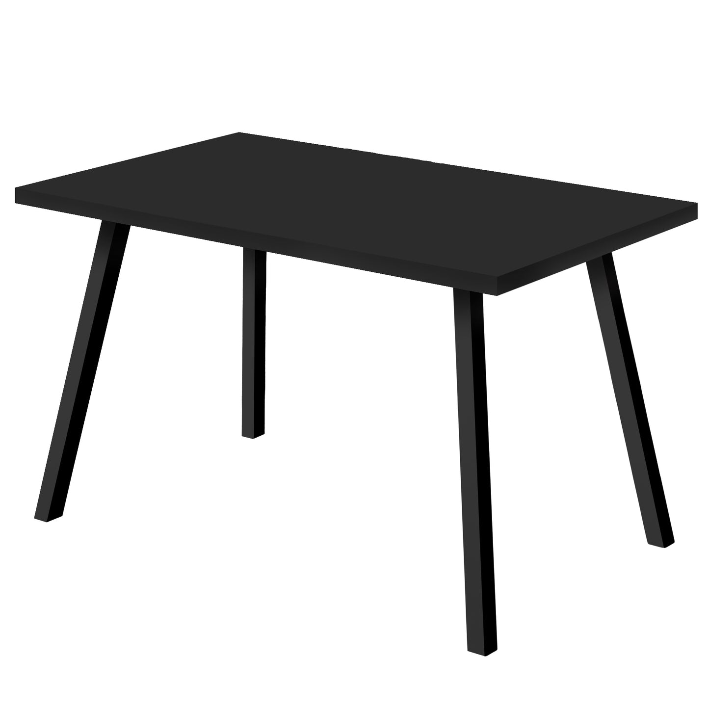 Monarch Specialty Dining Table, 60" Rectangular, Black, Contemporary, Modern I 1139