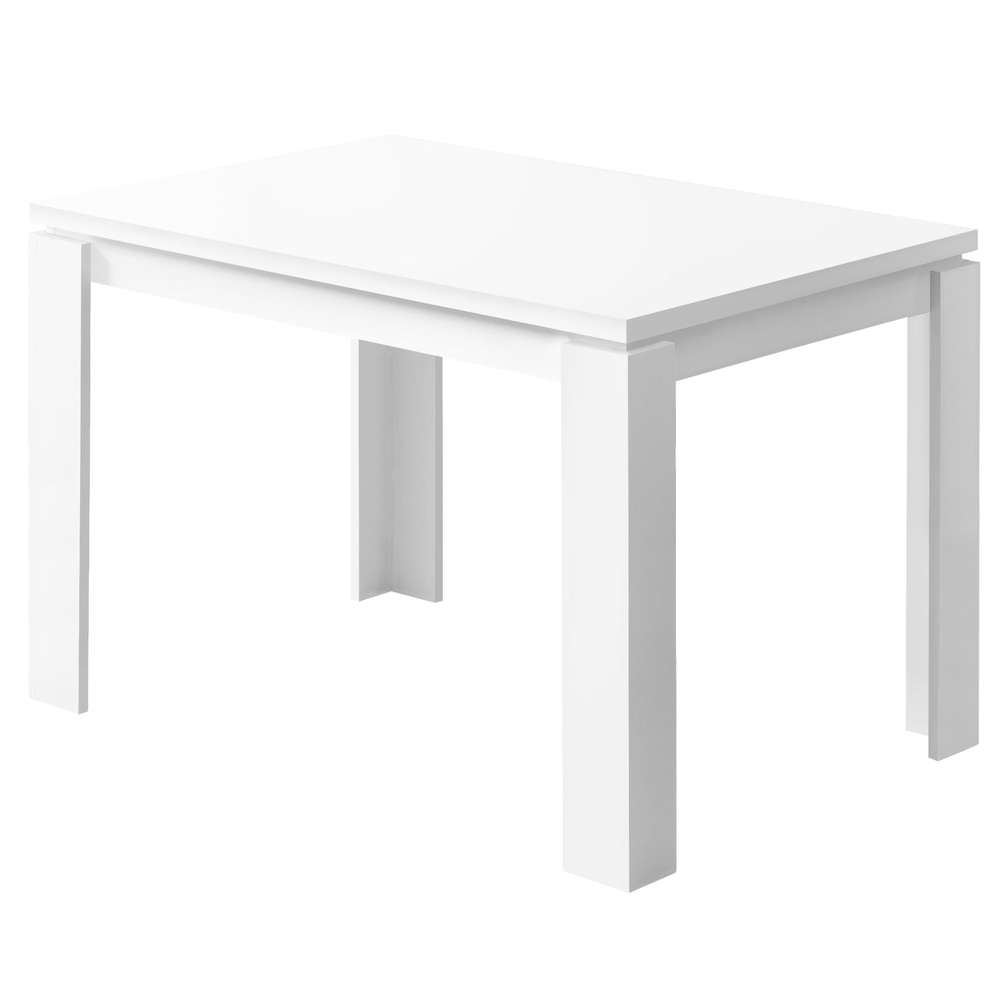 Monarch Specialty Dining Table, 48" Rectangular, White, Contemporary, Modern I 1162