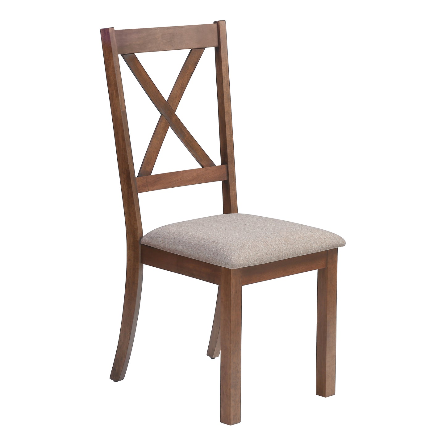 Monarch Specialty Dining Chair, Set Of 2, Brown, Beige, Transitional I 1311